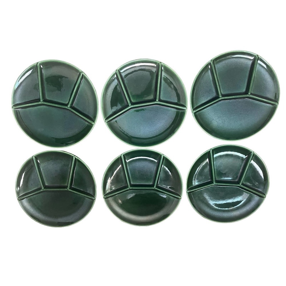 Mid-Century Ceramic Plates from Steuler, West Germany, 1960s, Set of 6